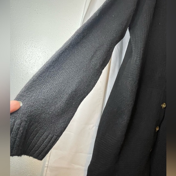 NWOT All Worthy by Hunter McGrady Black Button Down Cardigan Size S - Picture 5 of 14